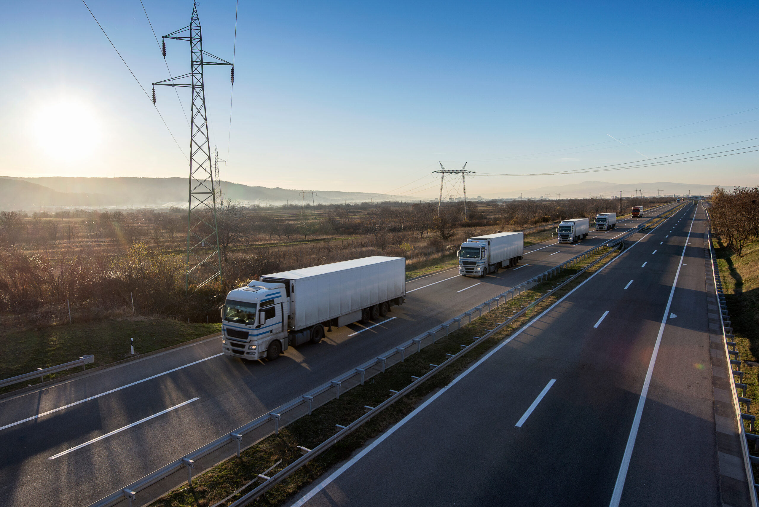 fleet of trucks
