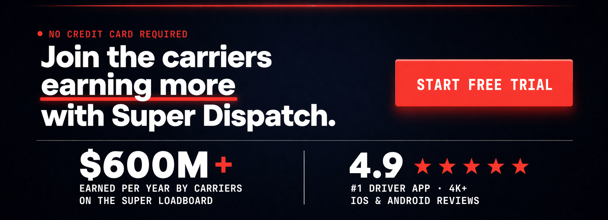 Free Trial for Carriers — Super Dispatch