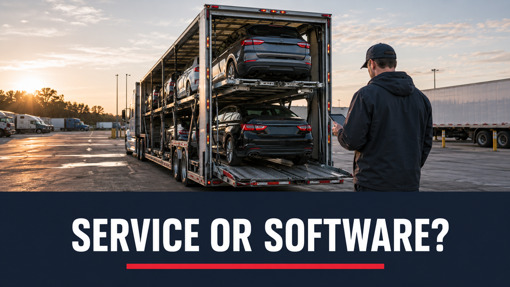 Car hauler weighing a car hauling dispatch service against running dispatch software
